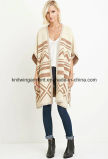 Women Geometry Containing Wool Clothes Cardigan with Short Sleeves (W18-236)