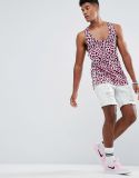Extreme Racer Back Vest with All Over Leopard Print