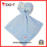 Super Soft Plush Blue Blanket Baby Educational Comfort Towel Toy