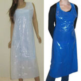 White/Blue Plastic Apron Disposable Polyethylene Apron for Food Processing