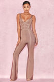 Sexy Suspender Jumpsuit with a Straight Tube with a Straight Backless