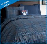 Dorm-Essentials College Navy Plaid Cotton Duvet Cover Set