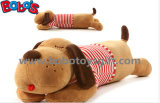 Soft Big Plush Stuffed Dog Toy Animals with Red T-Shirt Long Body Can Be Pillow