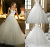Sweetheart Embroidered Sequins Ball Gown Wedding Dresses
