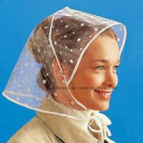 Waterproof Rain Bonnet with Irregular White Dots