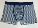 New Style Men's Boxer Short Underwear with Yarn-Dyed Stripe