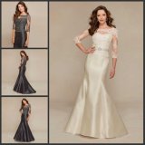 Lace Sleeves Party Prom Gowns Mermaid Bridesmaid Dresses Y1021