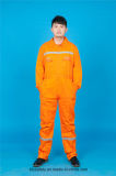 65% Polyester 35%Cotton Long Sleeve Safety Coverall Workwear with Reflective (BLY1017)