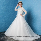 Beautiful Elegant Wedding Dress Backless Applique Wedding Gown