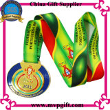 Customized 3D Medal with Print Ribbon for Marathon Medal