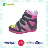 Children's Casual Shoes with Nubuck Upper and Hook & Loop
