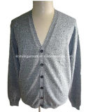 Men Knitted V Neck Long Sleeve Cardigan with Buttons (#18)