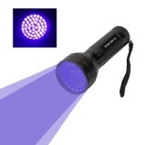 395nm 51 LEDs UV Blacklight Flashlight Pets Ultra Violet Torch Urine Stain Detector Money Checker Find Dry Stains on Carpets Rugs Floor