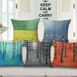 Scenery of Forest Decorative Cushion Cover Without Filling (35C0285)