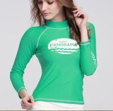 Fashion Design Lycra Long Sleeve Swimwear &Pink Wetsuit (724)