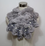 Lady Fashion Faux Fur Pearl Scarf (YKY4365A-3)