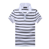 Custom Cotton Stripe Polo Shirt