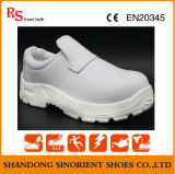 White Fiber Leather Cleanroom Safety Shoes