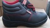 Black Injection Outsole Steel Toe Cap Safety Worker Shoes
