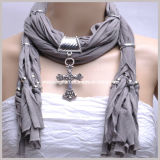 2018 Pendant Scarf Unique Jersey Jewelry Scarf Best Promotion Scarves