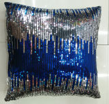 Sequin Embroidery Cushion Fashion Decorative Pillow (XPL-17)