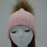 China Wholesale Faux Fur and Real Fur POM Knitted Beanies
