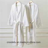 Wholesale White Shawl Collar Bathrobes with Custom Logo