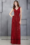 Gold Silver Long Sequin Evening Dress Prom Party Formal Dresses