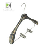 Custom Luxury Solid Wood Skirt / Clothes Hanger with Anti-Slip Groove