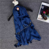 Sof&Slippery Plain Dyed Color Rayon Lady Scarf (HT13)