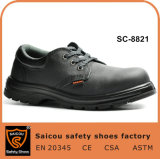 Brand Name Leather PU Injection Shoes and Men's Safety Shoes Sc-8821