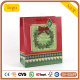Red Floral Hoop Bag Christmas Wish Paper Bag, Gift Paper Bag