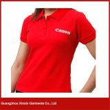 China Factory Custom Design Women Polo Tee Shirts (P52)