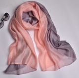 Silk Scarf Gradient Colors Scarves Long Lightweight Sunscreen Summer Shawls for Women