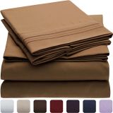Comfortable Embroidery Brushed Microfiber Bed Sheet