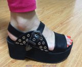 Womens New Flat Low Wedge Heel Summer Ladies Sandals Shoes