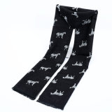 Men's Reversible Cashmere Like Winter Warm Checked Diamond Printing Thick Knitted Woven Scarf (SP804)