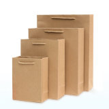 Wholesale Custom Logo Printing Cheap Brown Kraft Paper Bag with Handle