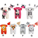 Cartoon Animal Romper Jumpsuit Outfits Costume for Baby Toddlers, Short Sleeved