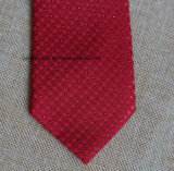 Poly Woven Dots Red Necktie for Wedding