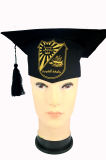 High Quality Elastic Cloth Fabric Graduation Hat Mortaboard with Magic Tape