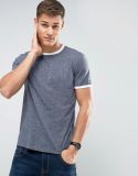 Men's Short Sleeves T-Shirt in Blue Marl