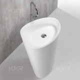 Unique Solid Surface Bathroom Pedestal Wash Basin (171123)