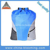 Promotional Blue Nylon Drawstring Swimming Gymsack Shoe Bag