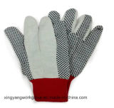 Dotted Canvas Cotton Gloves Industrial Safety Hand Work Glove
