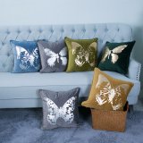 Foil/Gold&Silver Printed Decorative Cushion/Pillow (MX-54)