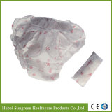 Disposable Non-Woven Lady Panties with Printing