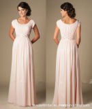 Short Sleeves Mother Dresses Pink Bridesmaid Evening Dresses M71013L