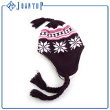 Wholesale Competitive Jacquard Winter Knitted Earflap Hat