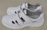 White ESD Antistatic Leather Shoes for Cleanroom (EGS-SF-0004)